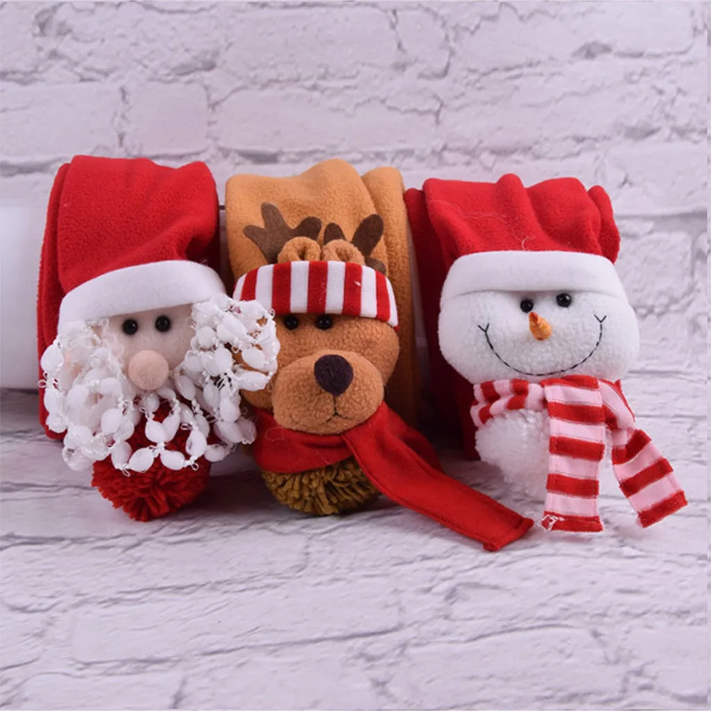 Женский вязаный Флисовый Шарф пончо с Санта Клаусом| |