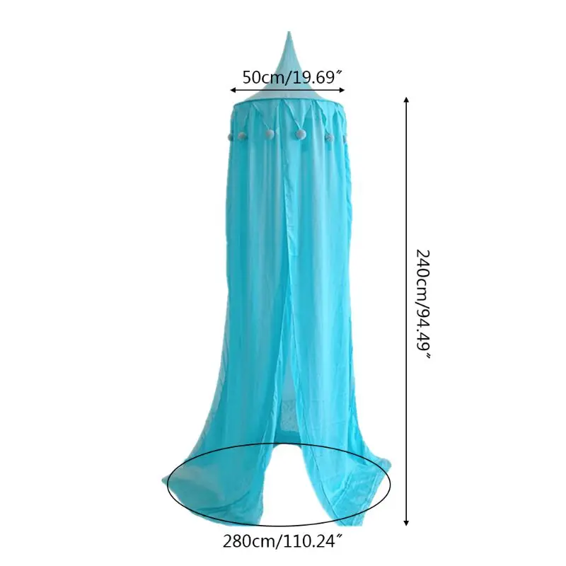

Children Kids Bed Canopy Bedcover Mosquito Net Curtain Bedding Dome Tent Decor F3ME