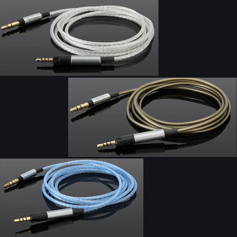 Cable de Audio enchapado en plata para auriculares Sennheise HD598 Cs SE SR HD599 HD 569 579 HD595 HD598 HD558 HD518 HD 560S