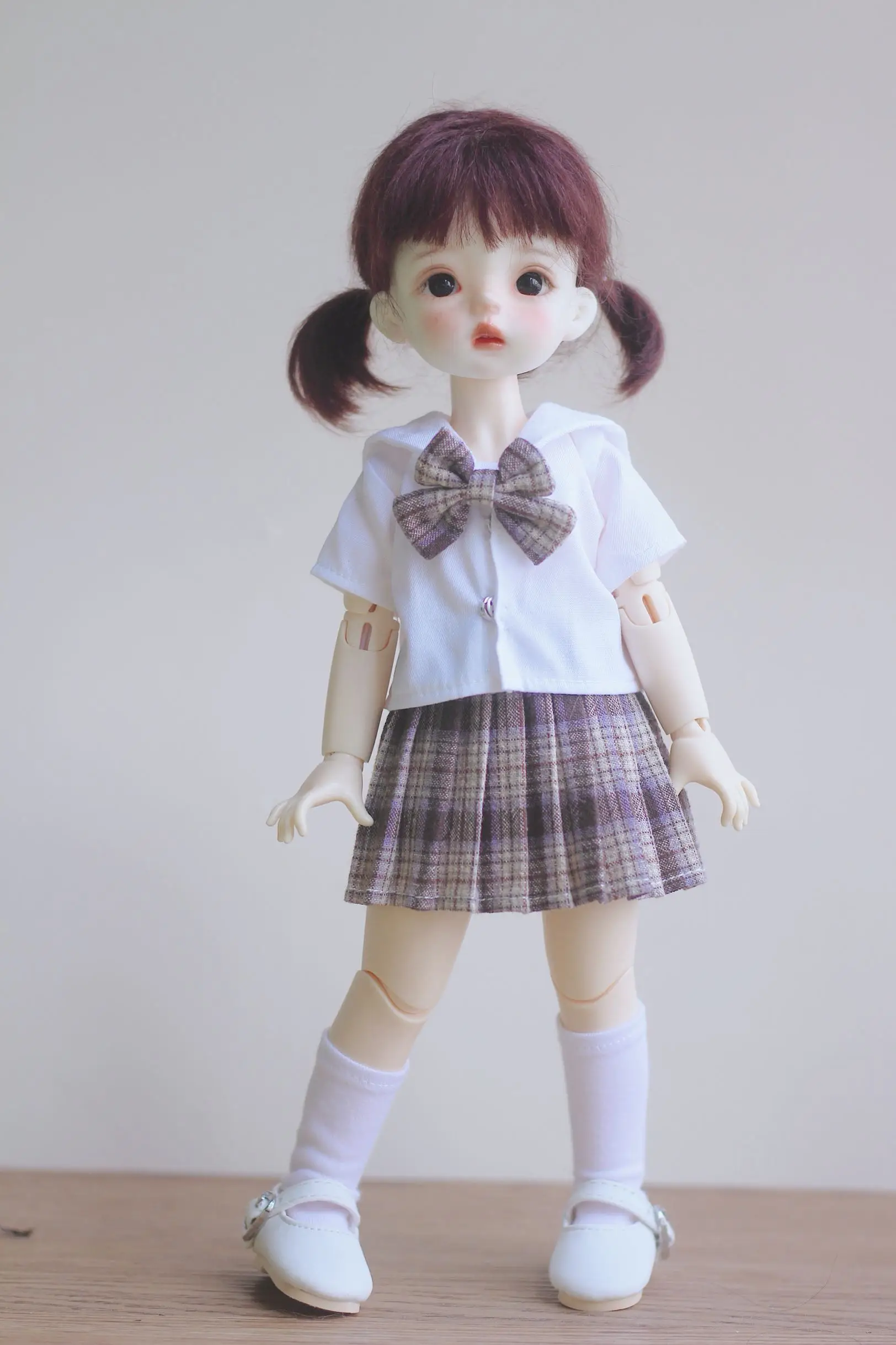 Детская Одежда BJD 1/6 очков для кукол форма JK школьная рубашка плиссированная юбка