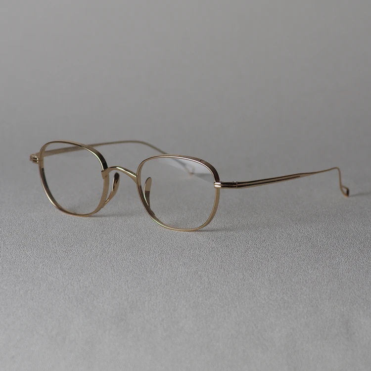 Elegant and Popular Small Frame Japanese Glasses Frame Men's Pure Titanium Metal Glasses Frame Men Designer Glasses Circle