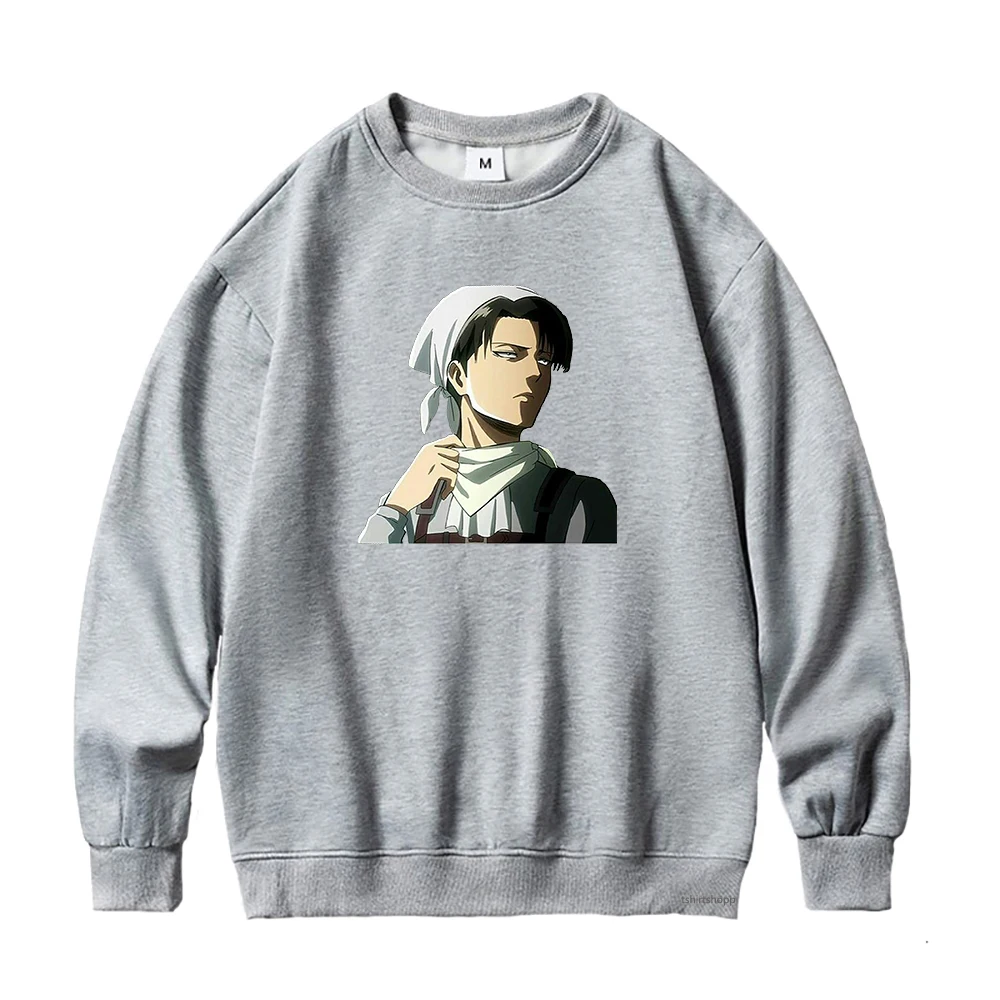 

Attack on Titan Hoodie New Women Manga Casual Oversized Eren Armin Hoodies Woman Mikasa Fleece Crew Neck Pullover Sweatshirt