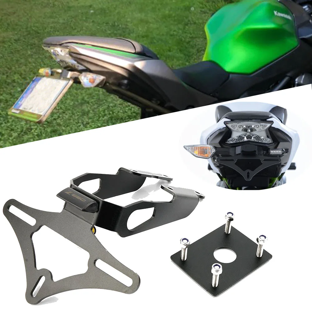 Держатель номерного знака мотоцикла ХВОСТ Tidy Fender Eliminator для Kawasaki Z650