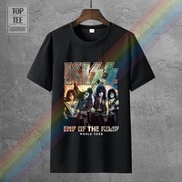 mens t shirt with short sleeves music band kiss end of the road men brand printed 100 cotton t shirt funny