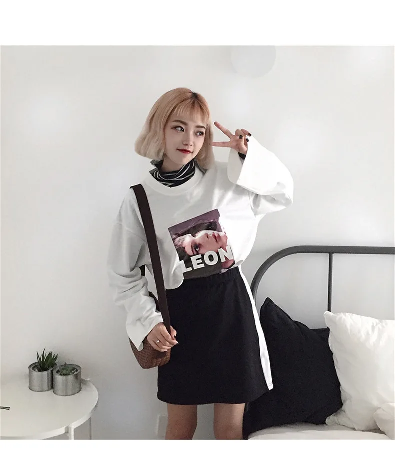 

Woman Tshirts Women Sexy Tops 2020 New Versatile Korean Version Loose Summer Girl Long Sleeve T-shirt