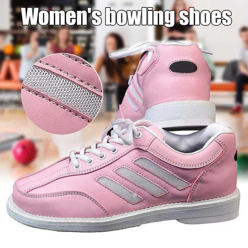 Спортивная обувь для боулинга женская кроссовки спортивная кожаная на плоской