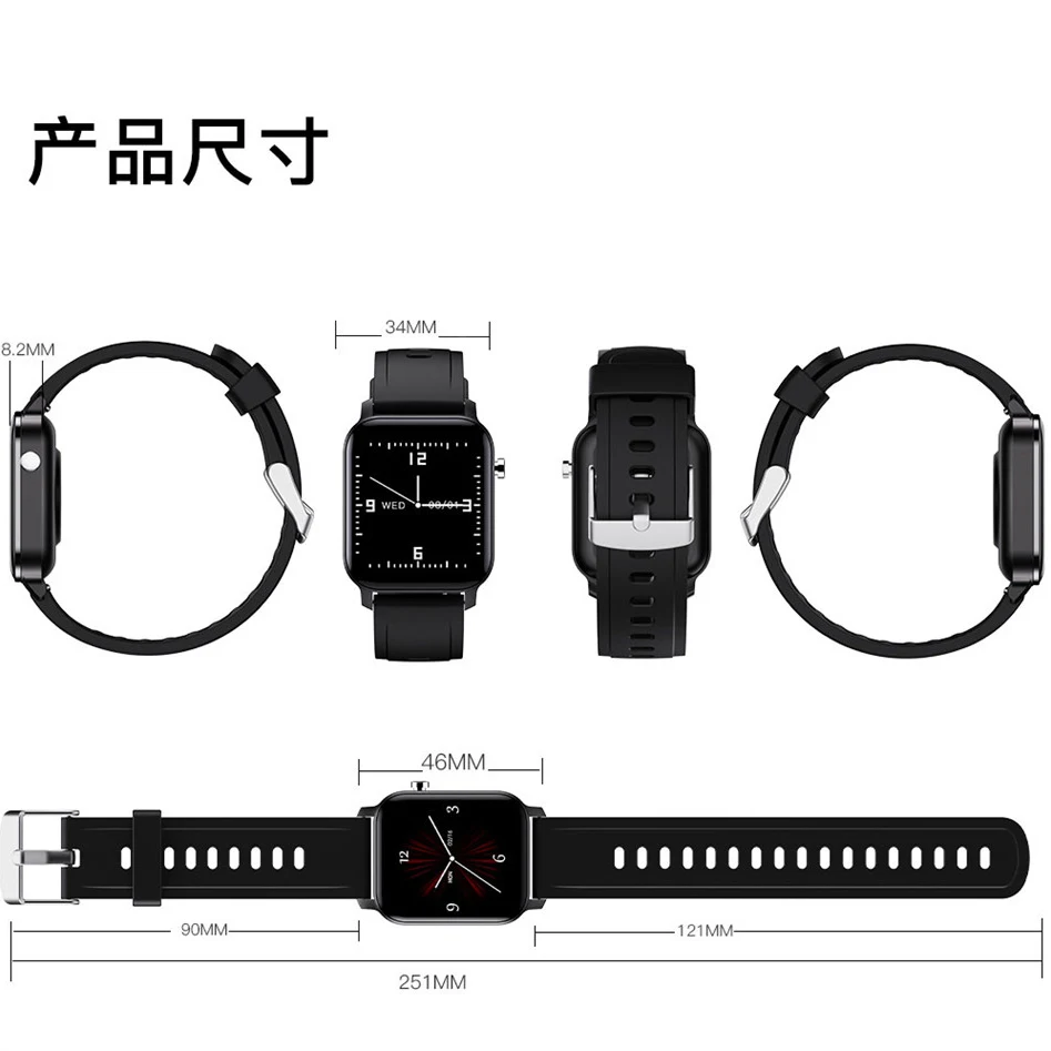

GEJIAN New IP68 Waterproof Smart Watch Wristband Men Women Lady support Sport Clock Heart Rate Sleep Monitor Smartwatch Tracker