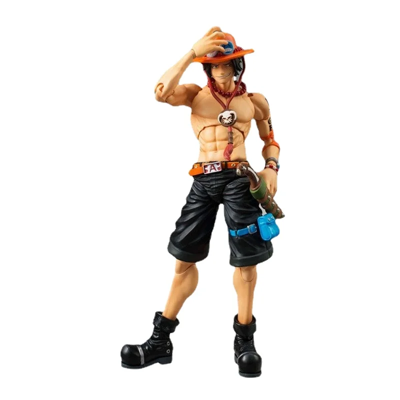 

Японская аниме One Piece Portgas D Ace шарнирная подвижная экшн-фигурка из ПВХ, Коллекционная Ручная декоративная статуя, модель, игрушка в подарок, 18 ...