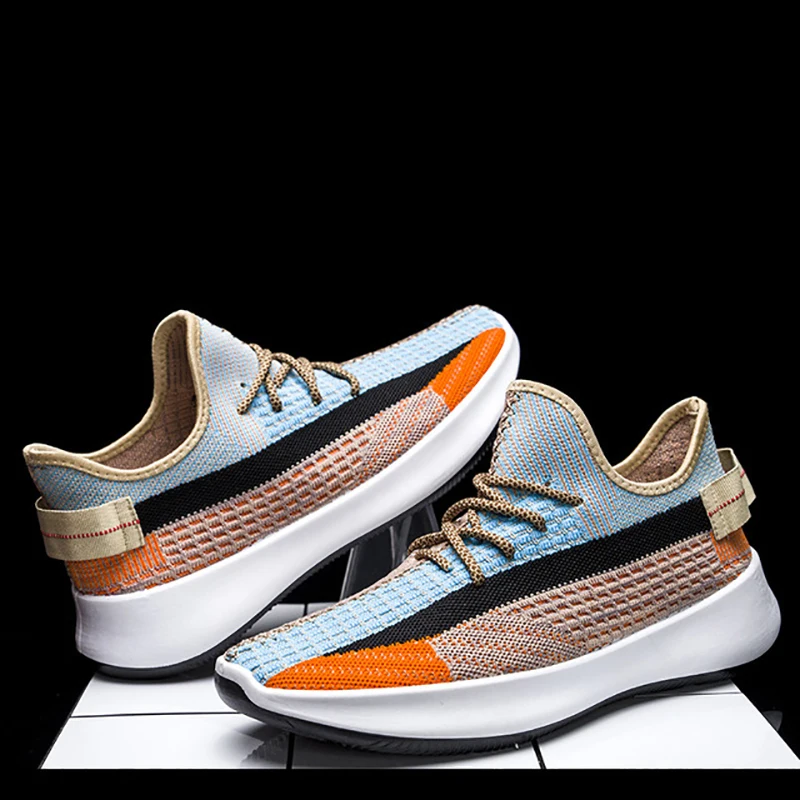 Новинка 2020 года кроссовки с летящим плетением Мужская обувь для пары tenis feminino