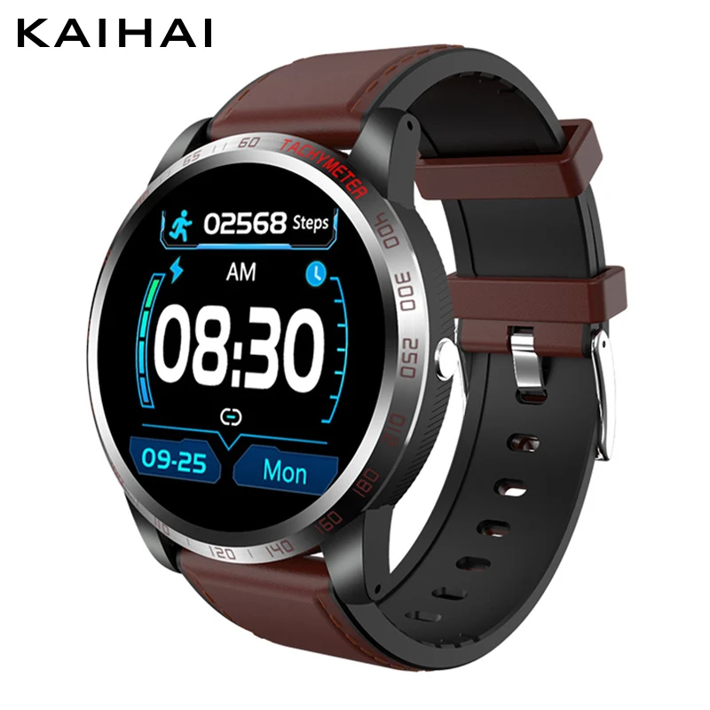 coffee watch smart KaiHai ECG+ HRV+ SpO2 Смарт-часы, монитор для измерения уровня кислорода в крови, Смарт-часы, секундомер, будильник, обратный отсчет для android iphone - Цвет: coffee watch smart