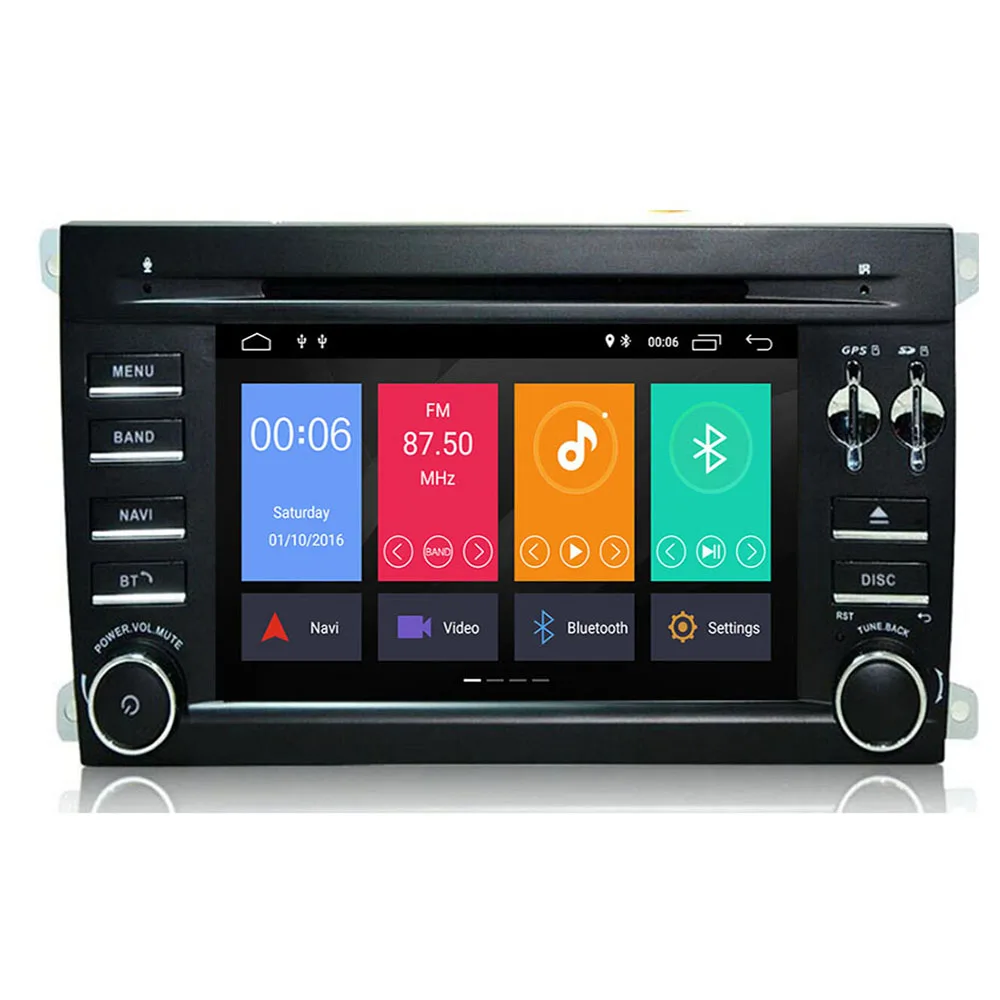 DSP IPS 2 Din Android 10 64G Автомобильный DVD Мультимедиа GPS для Porsche Cayenne 2003 2010 и S GTS