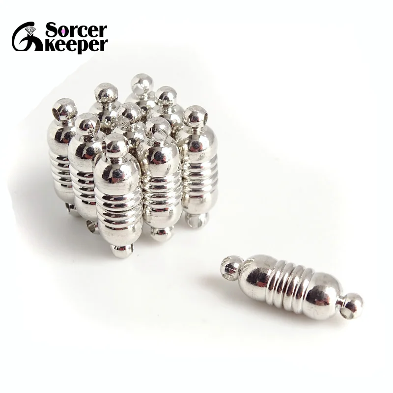 10 шт. магнитных застежек в форме арахиса покрытых белым золотом DIY Ювелирное