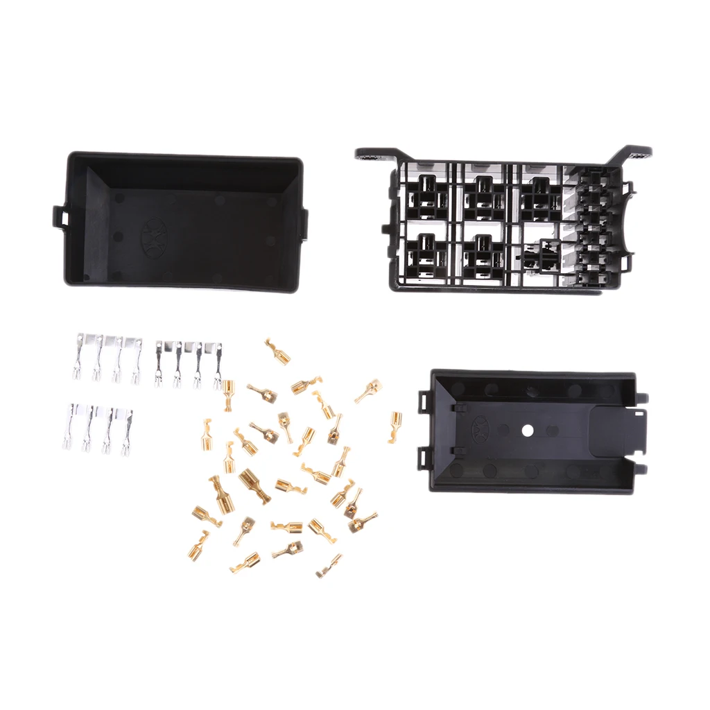 

Car ATV Fuse Box 6 Relay Socket Holder 5 Road Kit For The Nacelle Insurance