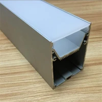 fast delivery free shipping cost big size led aluminum profile with cover end caps clips and screws 2mpcs 20pcslot