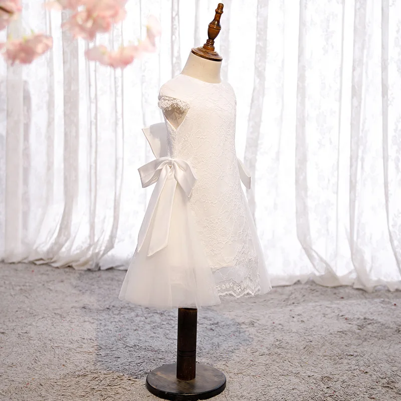 Белое корейское платье принцессы для маленьких девочек на 1-й день рождения