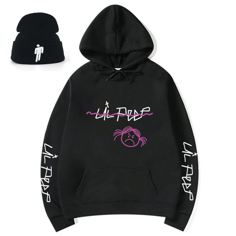 

Толстовка с капюшоном Lil Peep для мужчин и женщин, модная мягкая теплая толстовка из 100% хлопка в стиле хип-хоп, с капюшоном, одежда с шерстяной п...