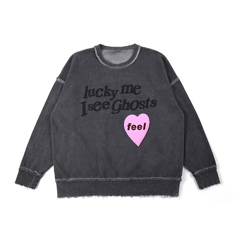 Высококачественные свитшоты KANYE WEST KIDS SEE для мужчин и женщин хлопковая толстовка