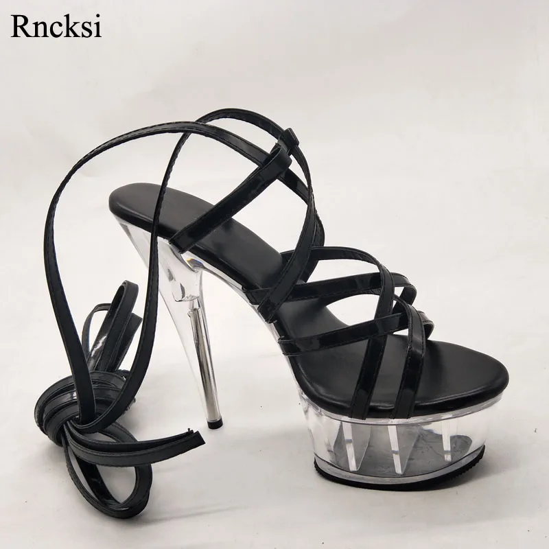 

Rncksi Women's Sexy Straps Shoes 15CM High Heel Platforms Pole Dance/Performance /Star /Model, Sandals Party / Wedding Sandals