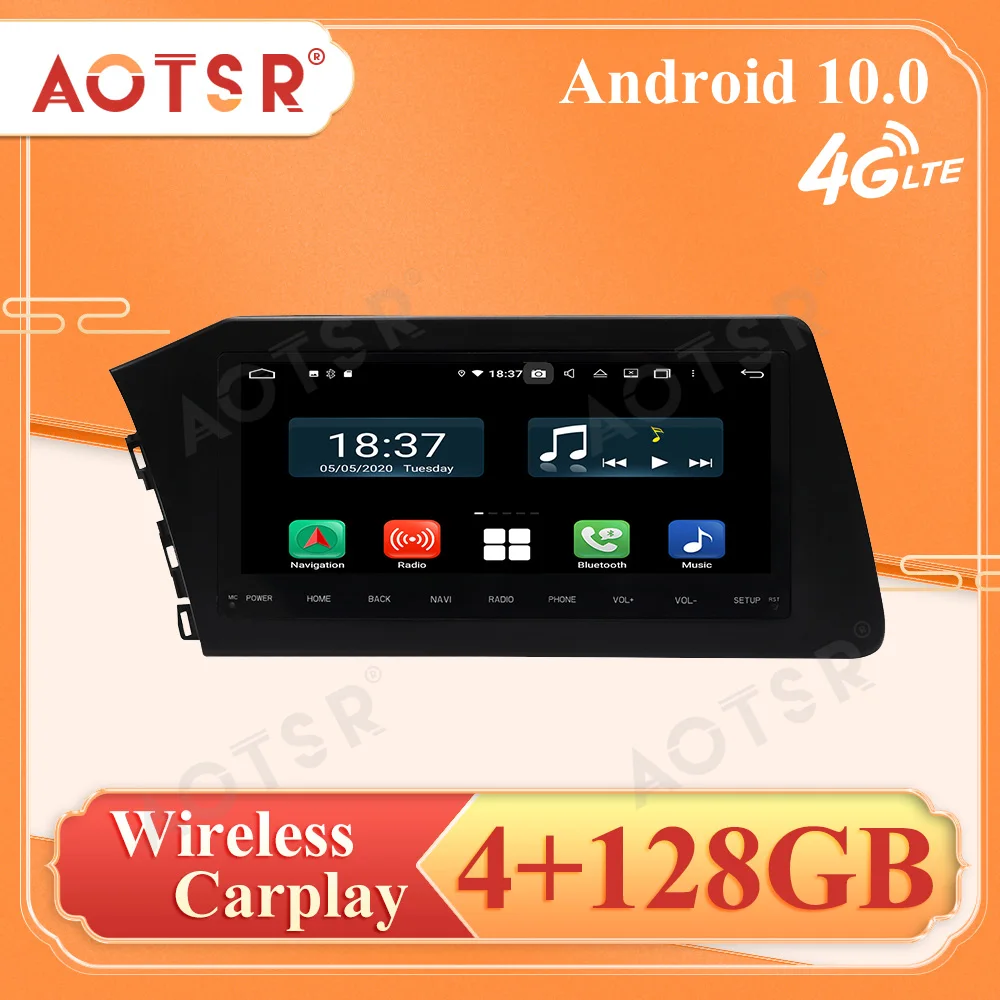 

4+128GB For Hyundai Elantra 2021 Android 10 Car Radio GPS Navigation Multimedia Player Stereo 2Din Autoradio Head Unit Screen