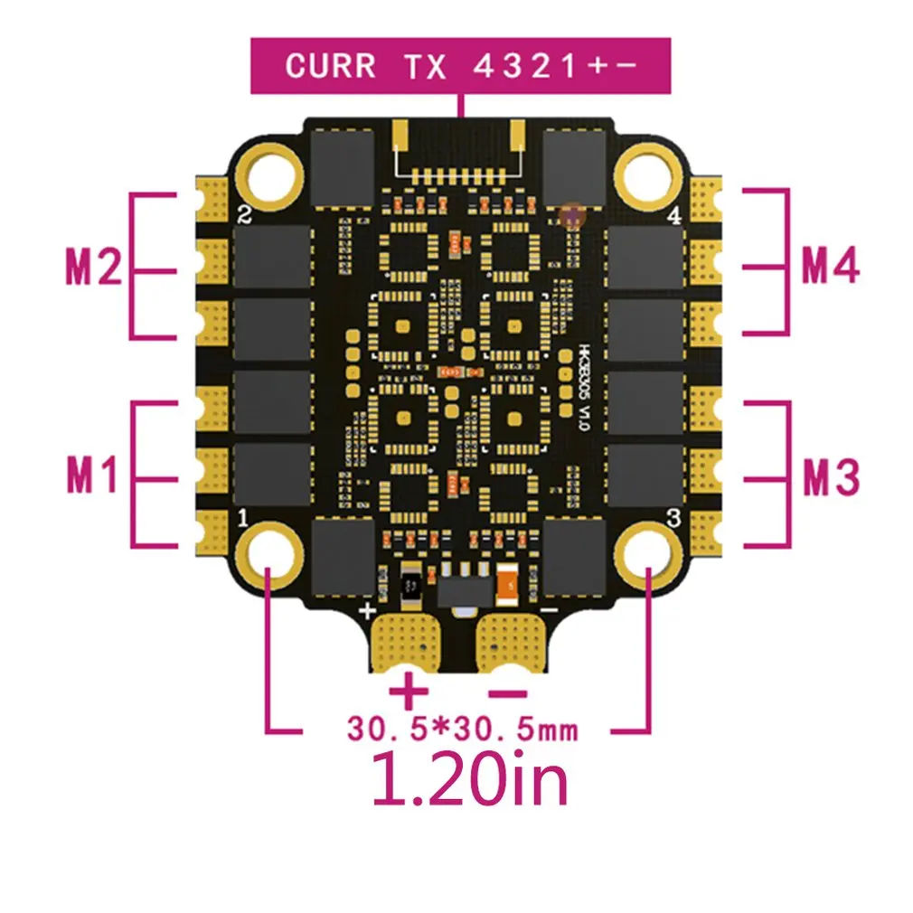 

32 bit 40A 4 in 1 Flight Controller Stack FPV Racing Brushless ESC For RC Fly Tower Stack for FPV Racing RC Drone