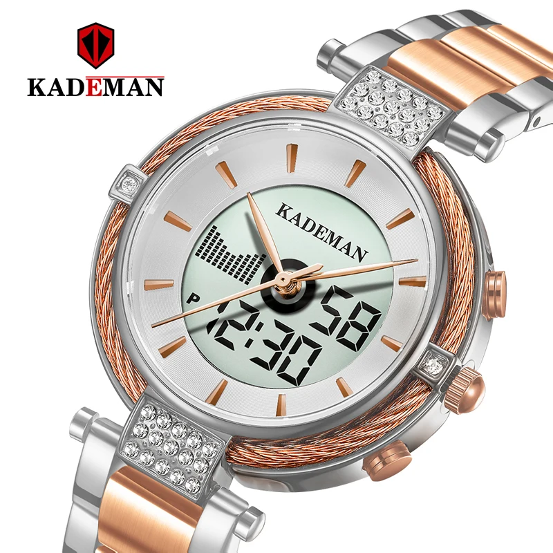 Часы женские кварцевые и цифровые с ЖК экраном|Женские наручные часы| |