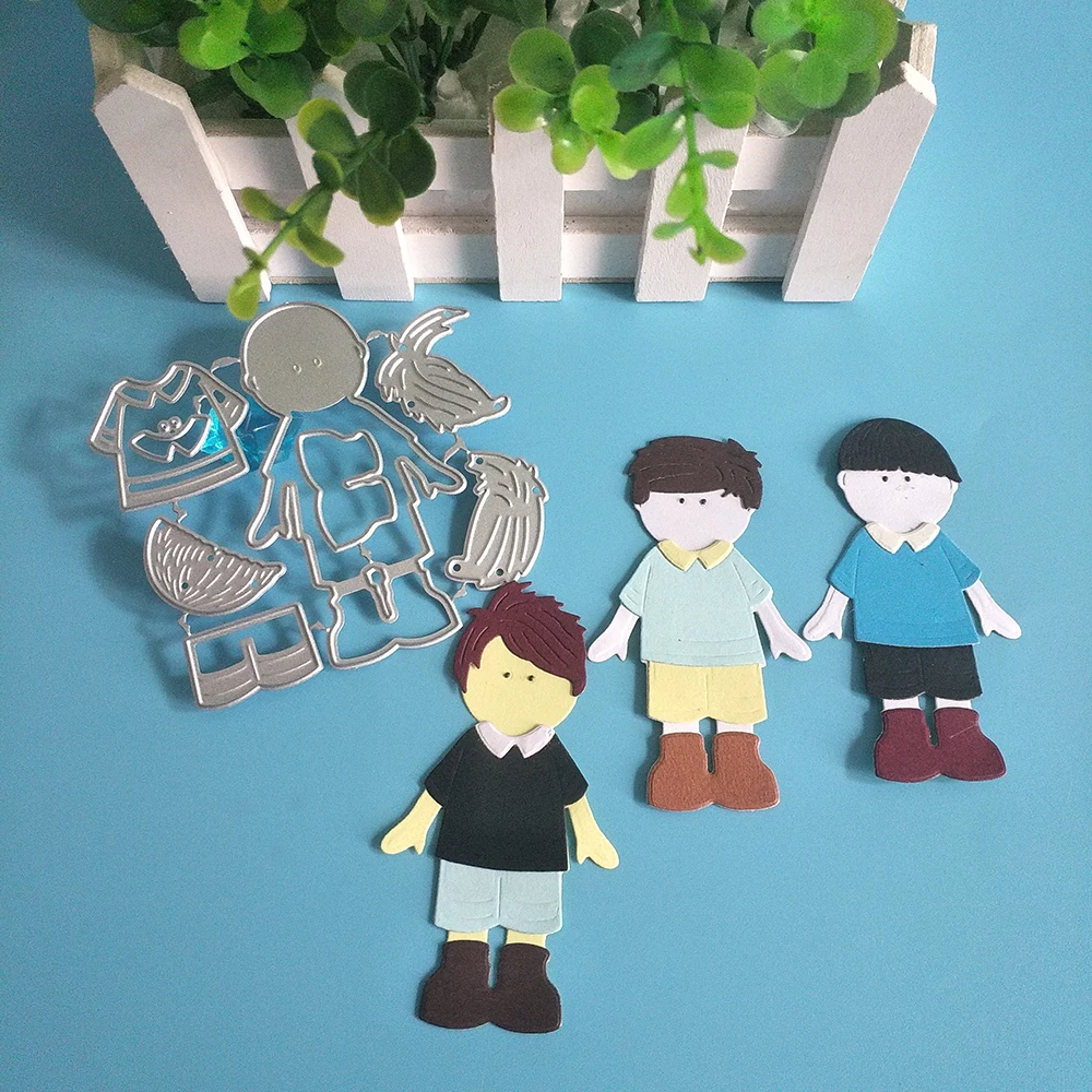 

New exquisite boy clothing suit cutting dies DIY scrapbook, embossed card making, photo album decoration, handmade craft