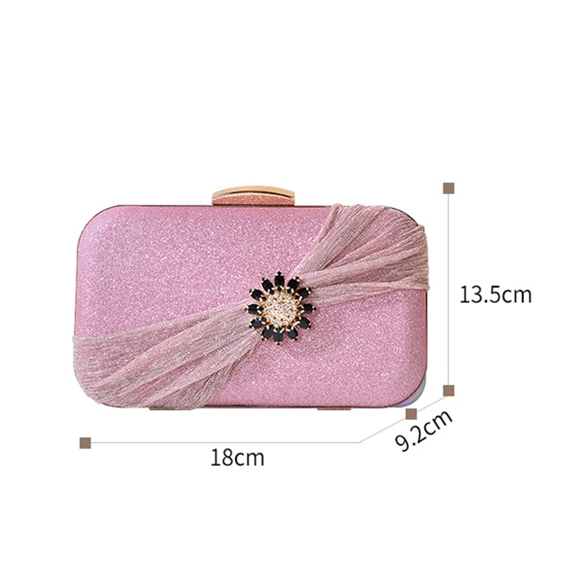 

Bling Luxury Designer Handbag Small Fashion Clutch Bag Women Party Purse Elegant Shoulder Chain Luxury Brand Bag Crossbody Z129