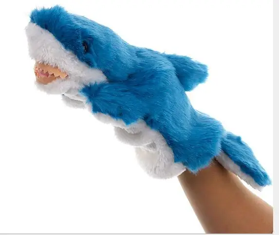 2019 плюшевая игрушка ручная марионетка морского животного 28 см кукла Акула|Куклы|