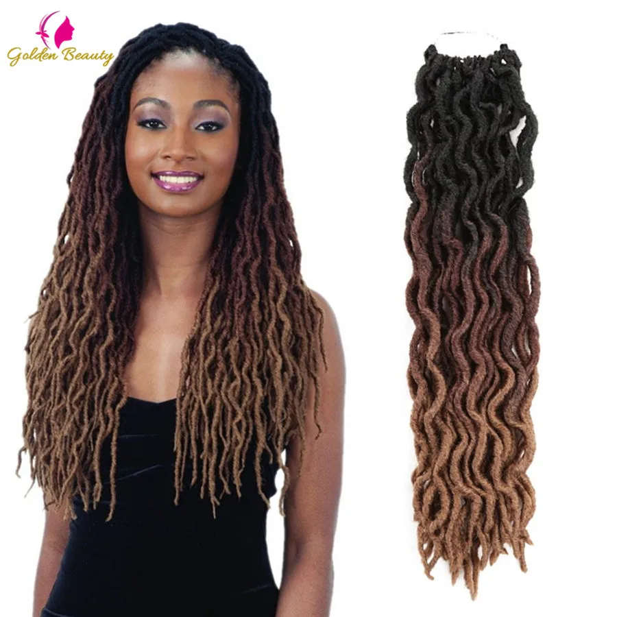 18 дюймов богиня искусственные локоны в стиле Crochet наращивание волос мягкого