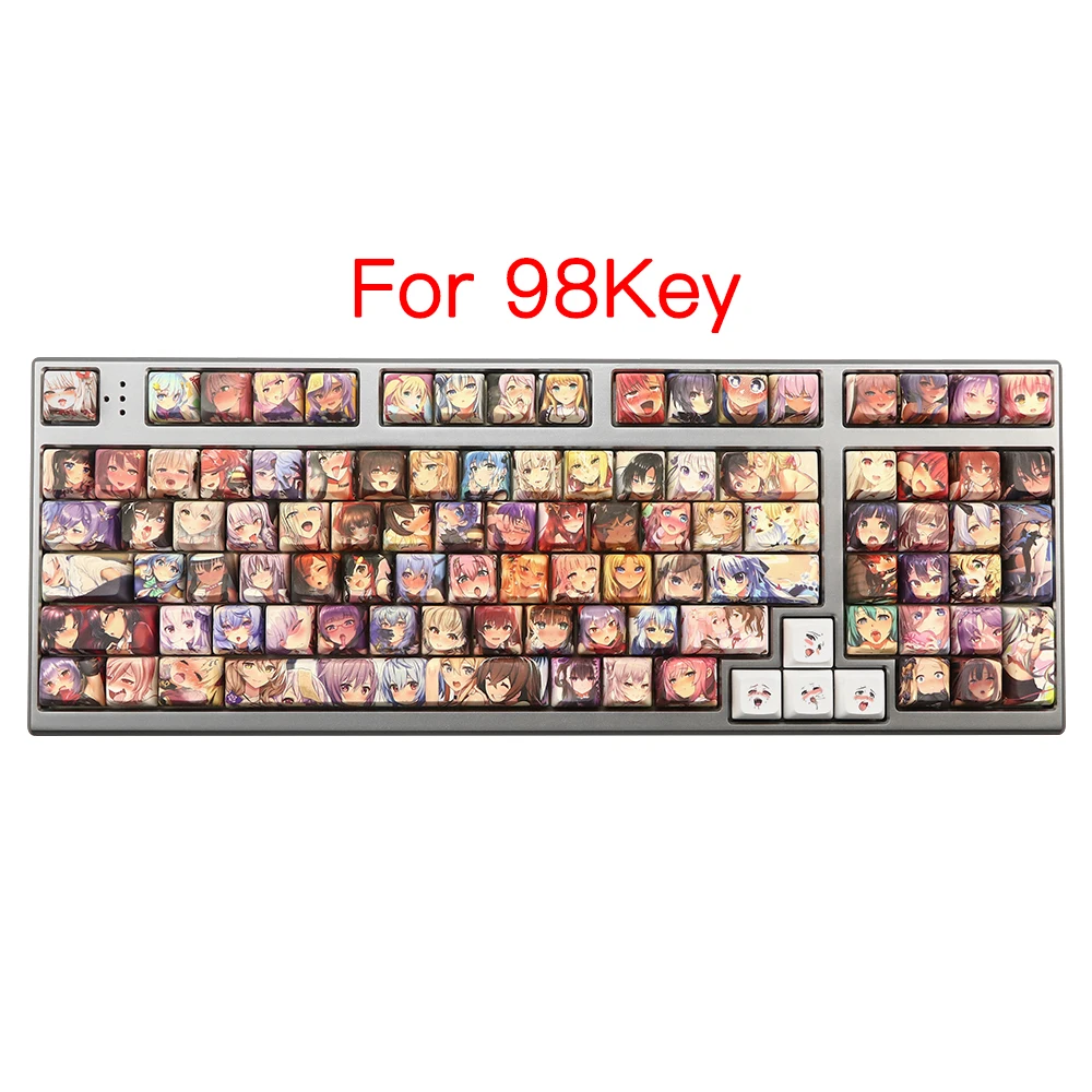 

Японское аниме дизайн образец цветных клавиш колпачки для Cherry Mx Переключатель механическая клавиатура XDA профиль Сублимация PBT плоский K70 колпачок