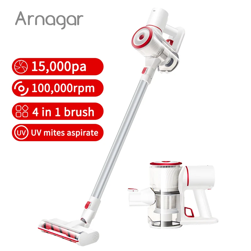 Arnagar УФ клещей аспират беспроводной ручной пылесос V10 светодиодный светильник