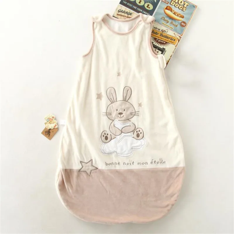 Детский спальный мешок зимний хлопковый теплый без рукавов 85 см конверт