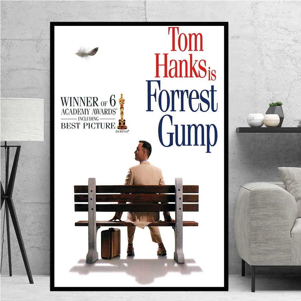 

Forrest Gump Classic Movie HD Star Wall Art Home Decor Canvas Painting Art Nordic Decoration Cafe Bar Hotel Room Living Room
