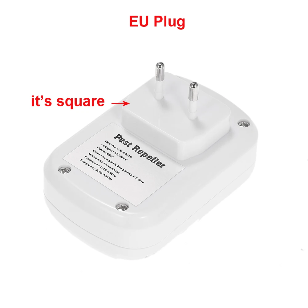 ПЭТ репеллент отпугиватель мышей Электронный ультразвуковой электромагнитных