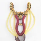 Рогатка-катапульта, мощная креативная эргономичная Рогатка из золотистого металла с резиновой лентой для охоты, занятий спортом, развлечений на открытом воздухе