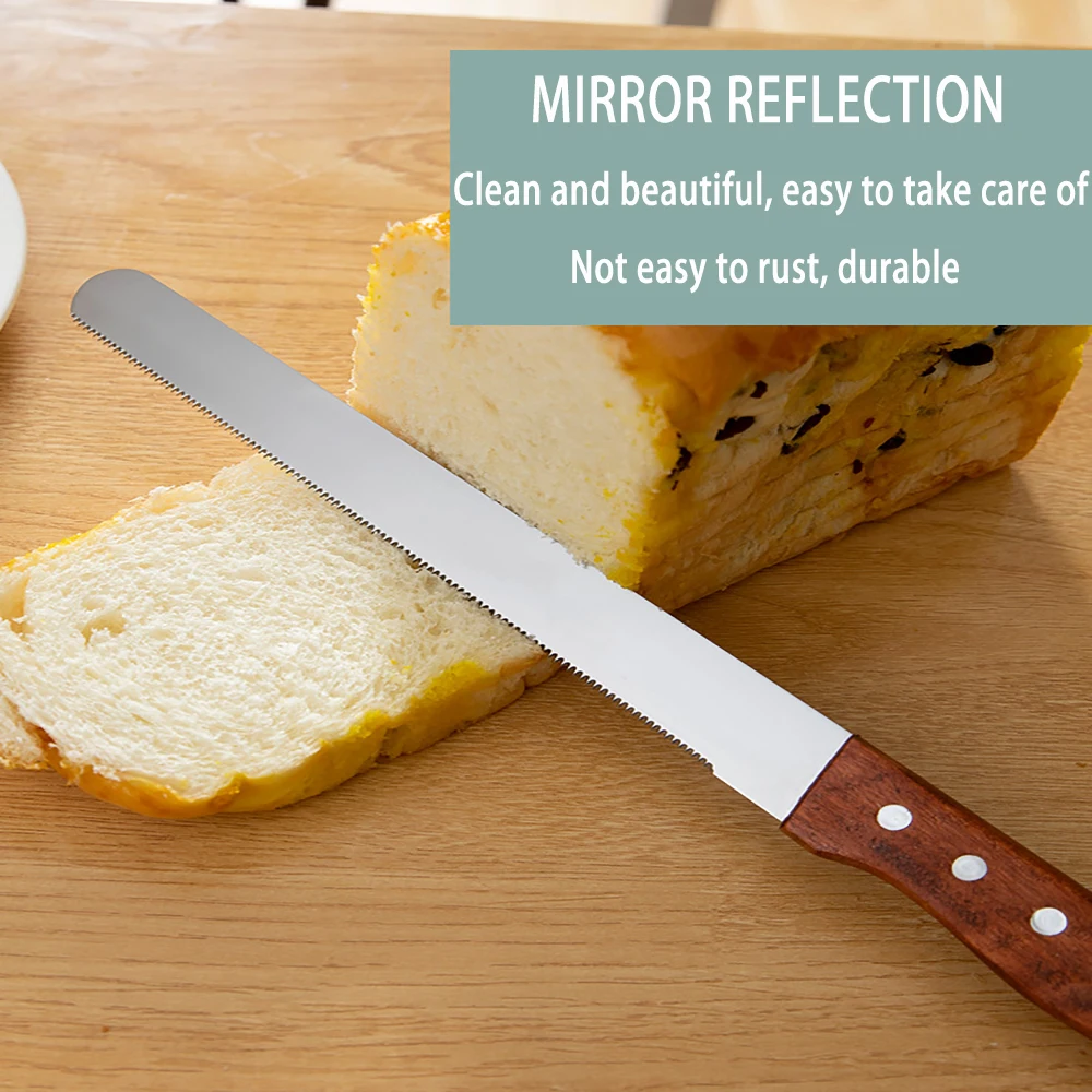 

Cake Tool Knife Can't Drop Slag Cutter Kitchen Layerer Sawtooth Toast Divider Baking Special Slice For Kitchen Accessories