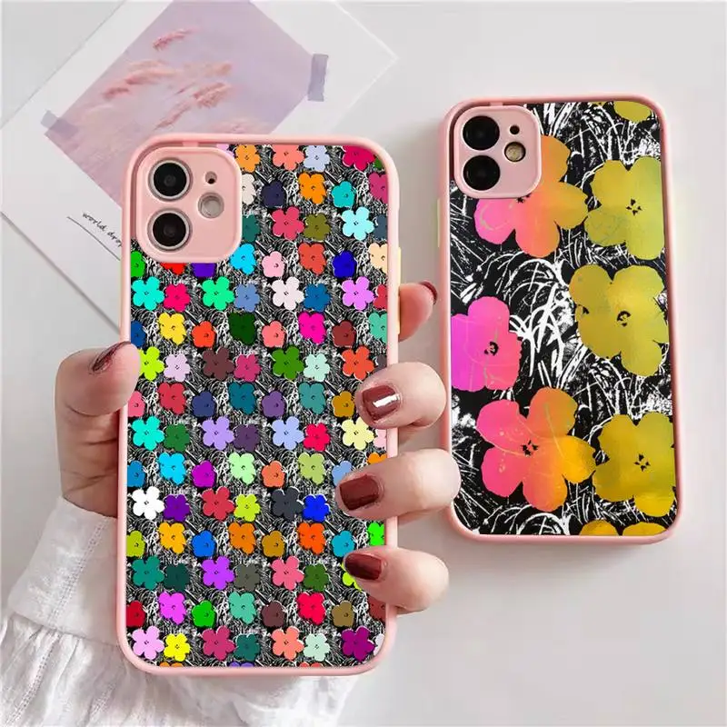 

Чехол для телефона с изображением супа и цветов Энди Warhol для iphone 13, 12, 11, xr, xs, x, 7, 8 pro max, светло-розовый мягкий силиконовый прозрачный чехол из ...