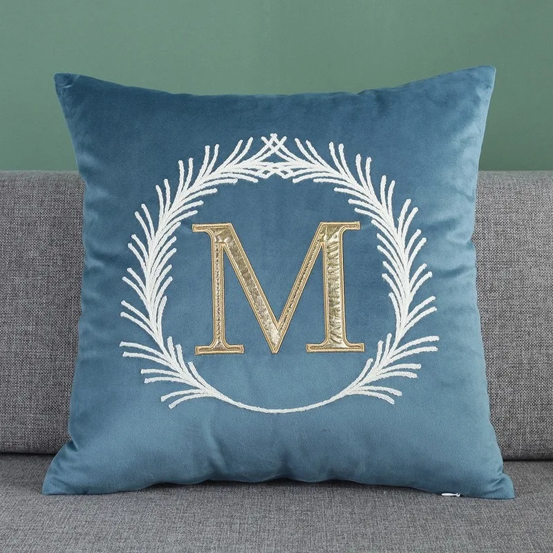 Горячая продажа супер гибкая Геометрическая M буква квадратная подушка с