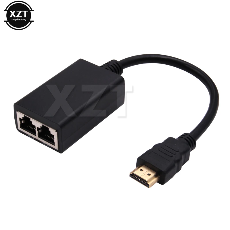 RJ45 CAT5e CAT6 UTP LAN Ethernet HDMI совместимый удлинитель Ретранслятор 1080P FHD 3D футов (30 м)