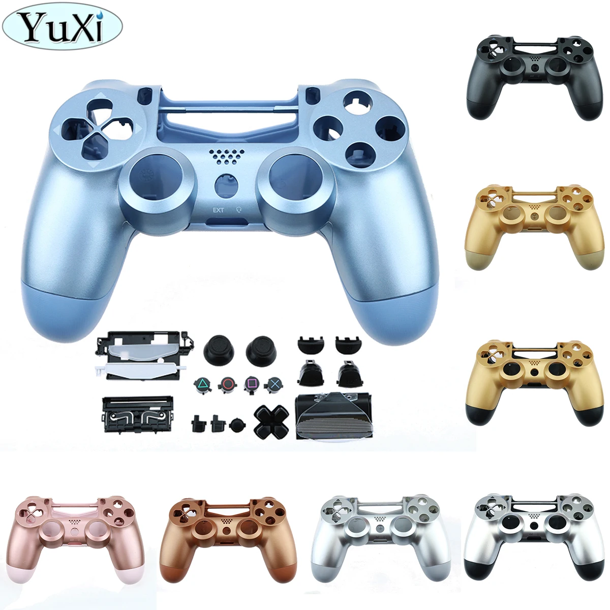 Сменный корпус и кнопки YuXi для DualShock 4 PlayStation PS4 Pro V2 JDS 040 контроллера с полным