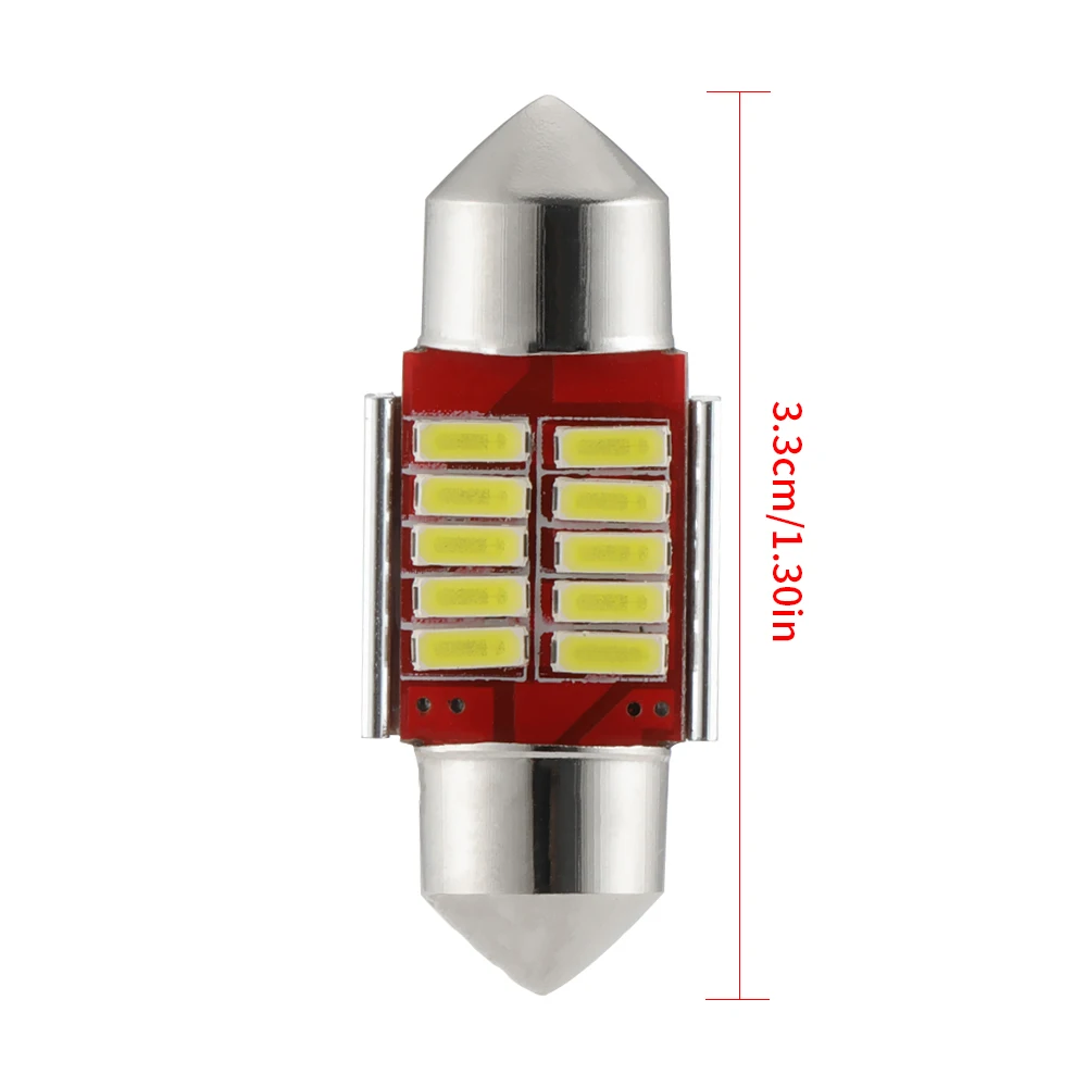 

1pcs 31mm 36mm 39mm 41mm C5W Canbus No Error Light Auto 12 SMD 4014 LED Car Interior Dome Lamp Reading Bulb White DC12V