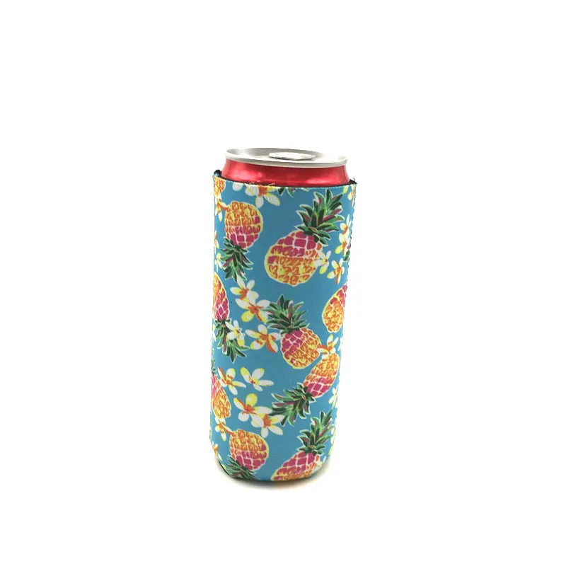 12 шт. милый тонкий охладитель неопреновый цветочный Koozie Для 12 унций Тощий напиток красный бык Michelob ультра пиво шипами Seltzer