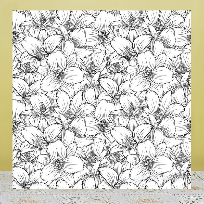 

ZhuoAng Petal Background Clear Stamp/Seal for DIY Scrapbooking/Photo Album Decorative Card Making Clear Stamps / Seamless Stamp