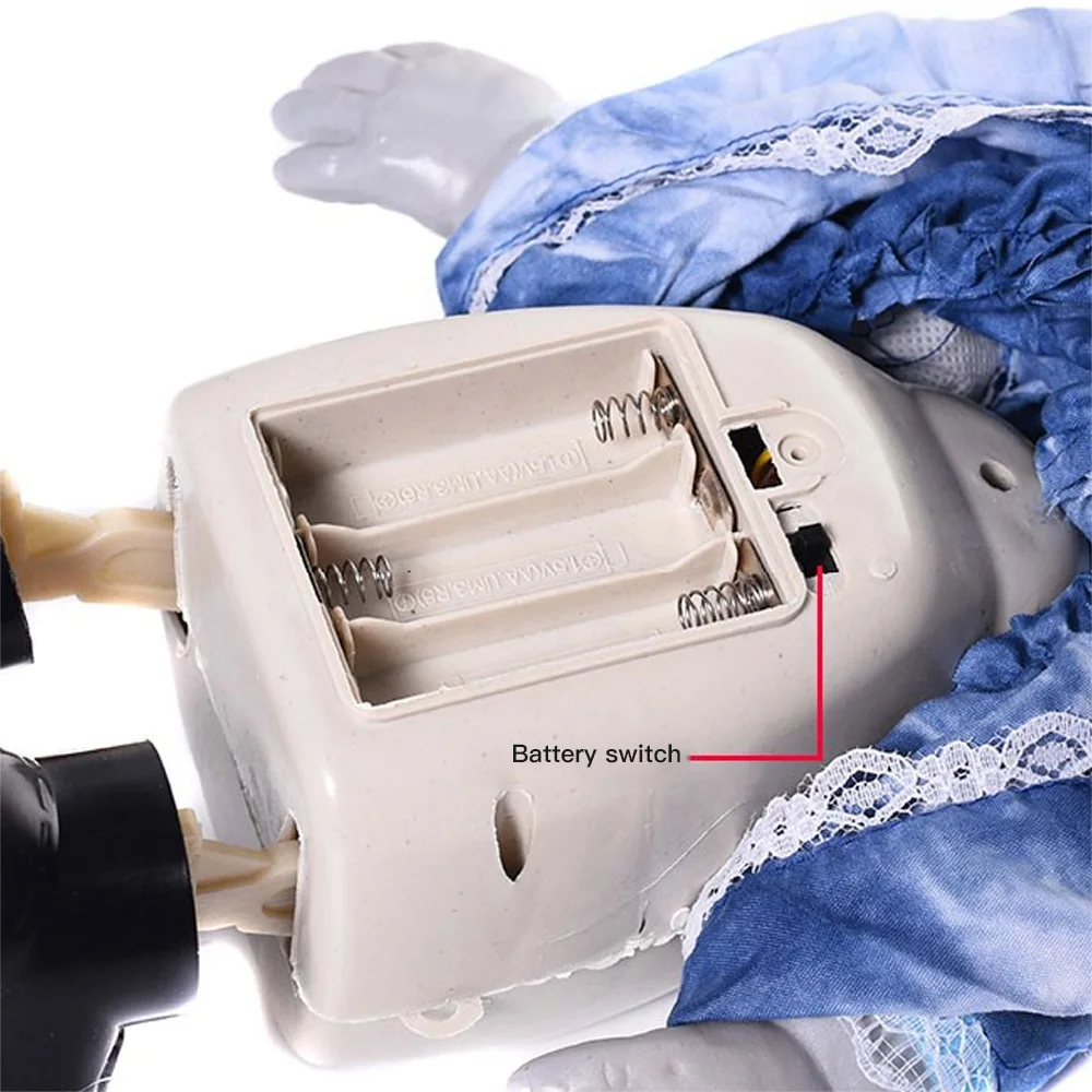 Реквизит для Хэллоуина кукла призрак электрическая ходячая игрушки с сияющими