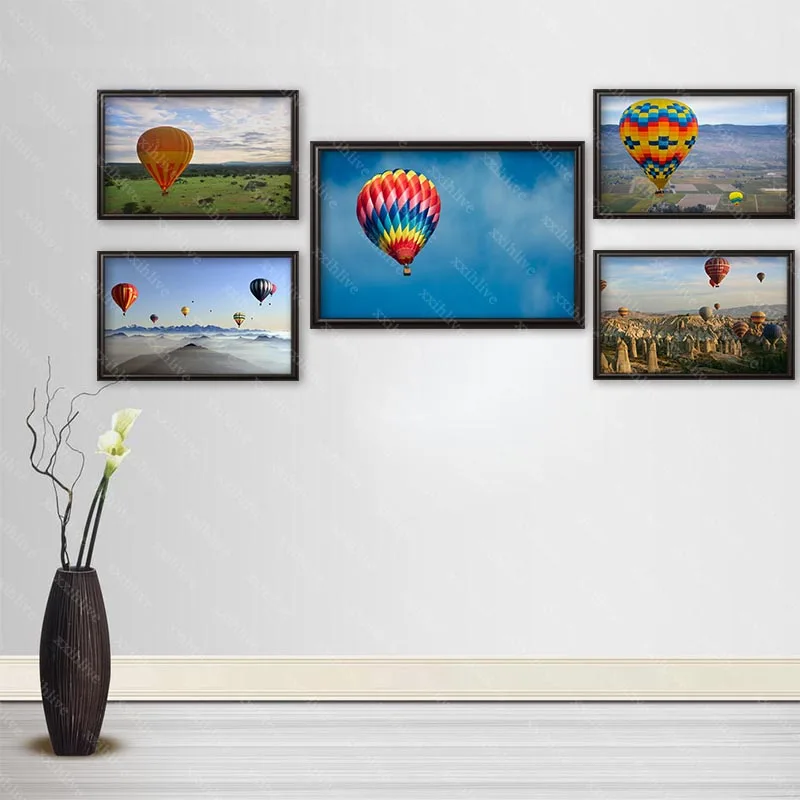 

Красочные воздушные шары, плакаты, настенное искусство, Декор, картина, Современное украшение для домашней комнаты, качественная Картина на...