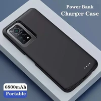 for xiaomi mi 10t pro 5g battery case power bank silm silicone shockproof external battery charger case for xiaomi mi 10t 5g