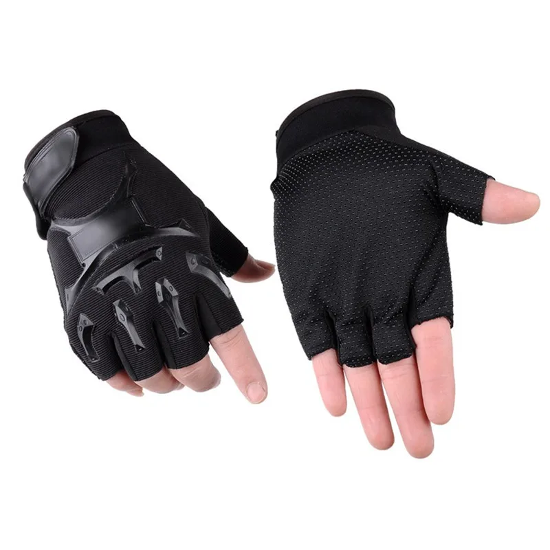 

Outdoor Half Fingerless Glove Riding Fitness Hiking Bike Fighting Protection Tactics Men Breathable Anti-shock Non-slip Gloves