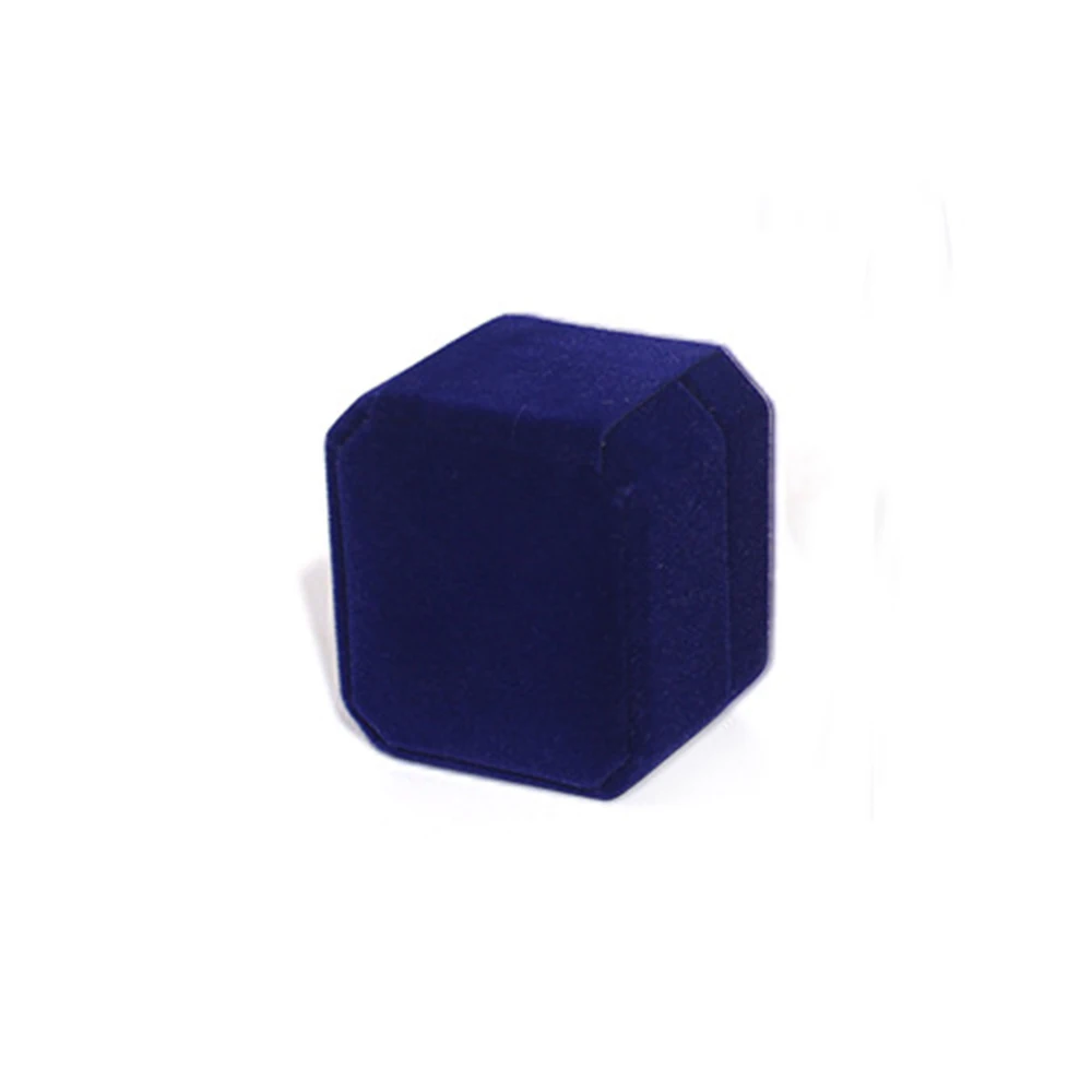 dark blue Серьги Дисплей Подарочная коробка Упаковка Складная для хранения браслетов помолвка ожерелье чехол изумительный бархат держатель кольцо Ювелирная коробка - Цвет: dark blue