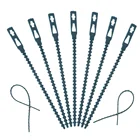 Регулируемые пластиковые кабельные стяжки для растений, многоразовый зажим для садового дерева, поддержки лозы, томатного стебля, 11131723 см