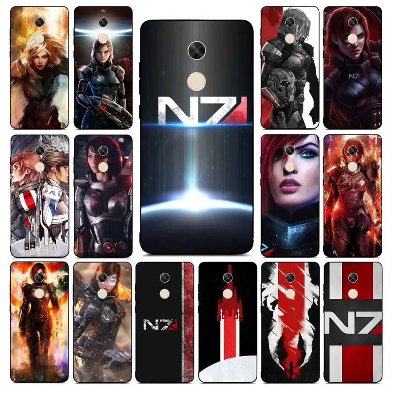 

MaiYaCa N7 Mass Effect Phone Case for Redmi Note 8 7 9 4 6 pro max T X 5A 3 10 lite pro